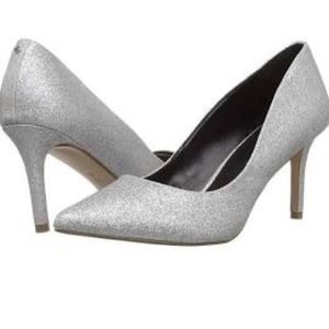 NEW BCBGeneration Silver Glitter Marci Pumps 9